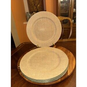 Hobby Lobby 13" Plastic Charger Plate Set Of 7